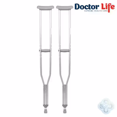 Милиці пахвові алюмінієві пара H = 114-134 см Doctor Life (10022/С/Е-491)