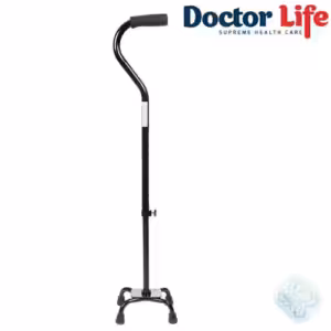 Тростина на чотирьох опорах алюмінієва з малою базою Doctor Life 10110 (10110BL/C/E-493)